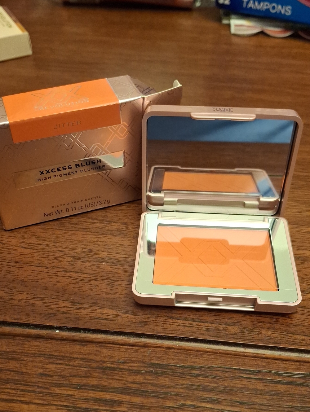Revolution XXCESS Blush High Pigment Blush 3.2g New   - Jitter